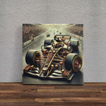 Steampunk Formula 1 Car Kanvas Tablo