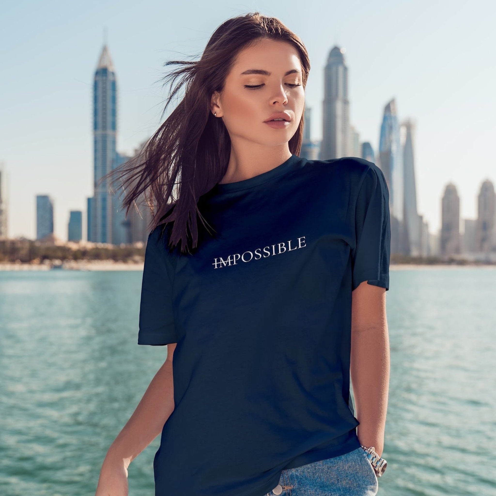 IMPOSSIBLE Oversize Tişört
