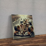 Steampunk Formula 1 Car Kanvas Tablo