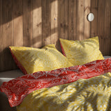Red / Yellow Bohemian Mandala Çift Taraflı Nevresim Takımı