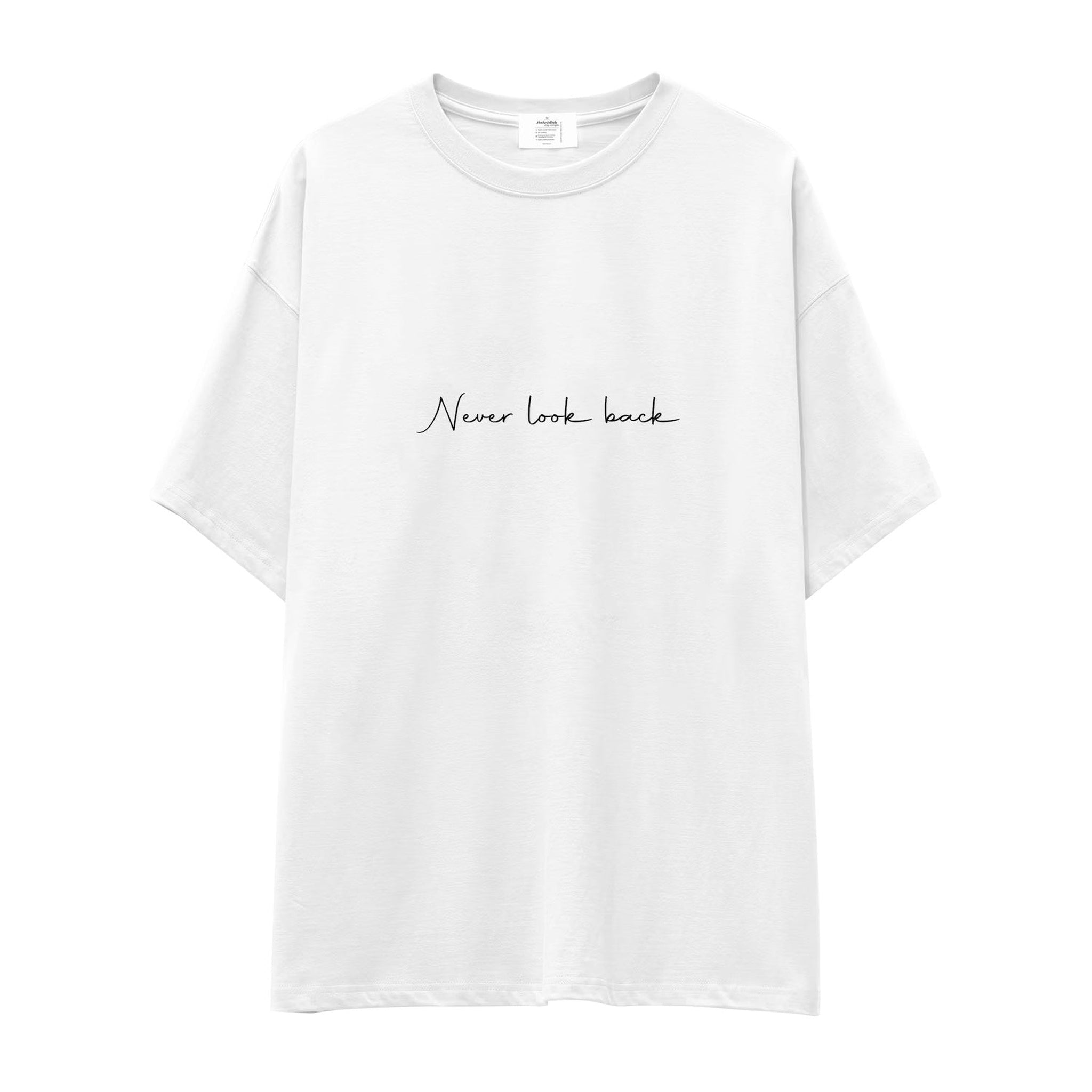 Never Look Back Oversize Tişört
