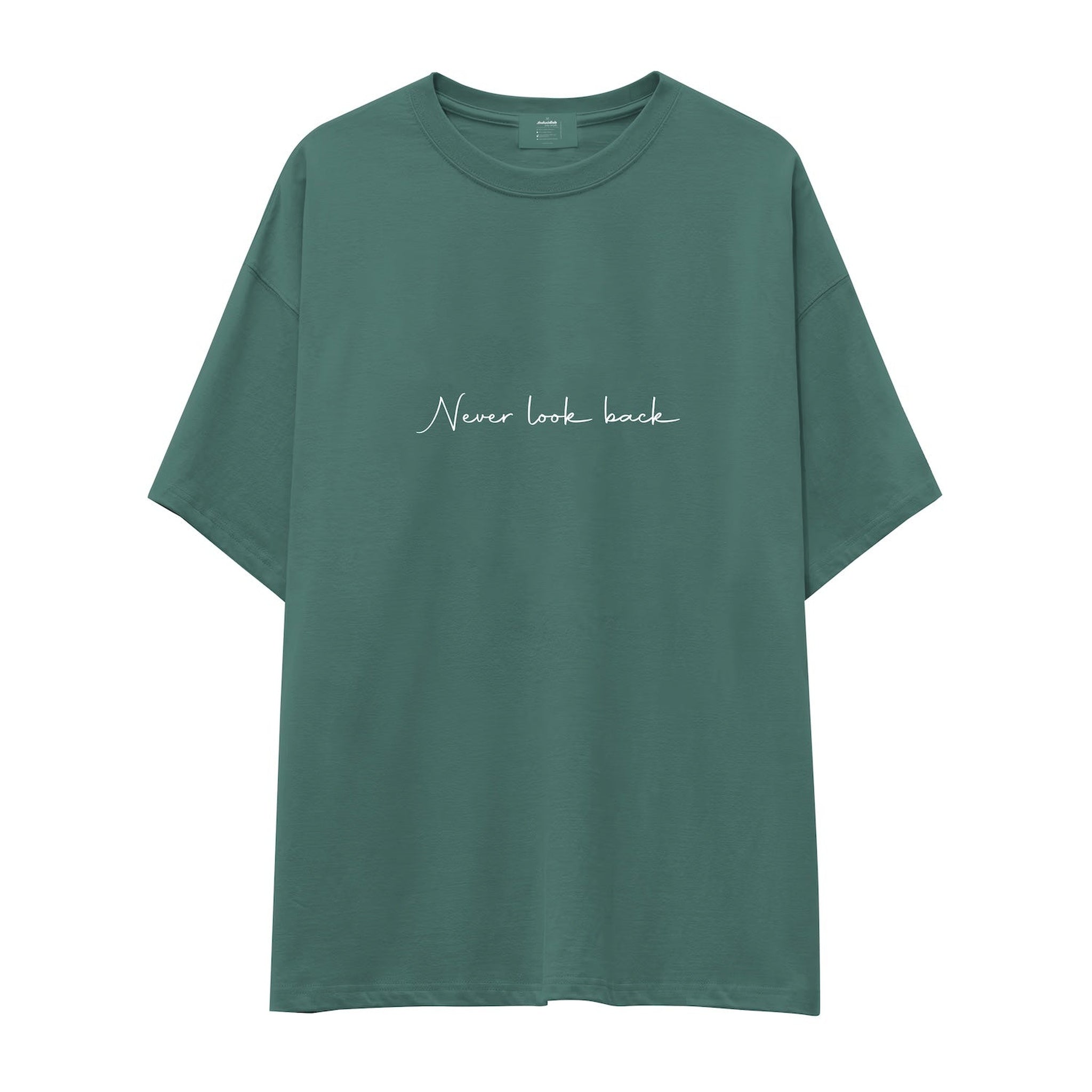 Never Look Back Oversize Tişört