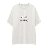No Risk No Story Oversize Tişört