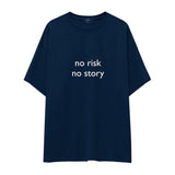 No Risk No Story Oversize Tişört