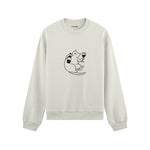 Wine Lover Cat Oversize Sweatshirt