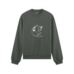 Wine Lover Cat Oversize Sweatshirt