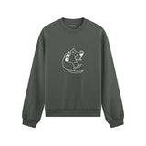 Wine Lover Cat Oversize Sweatshirt