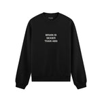 Brain Is Sexier Than Abs Oversize Sweatshirt