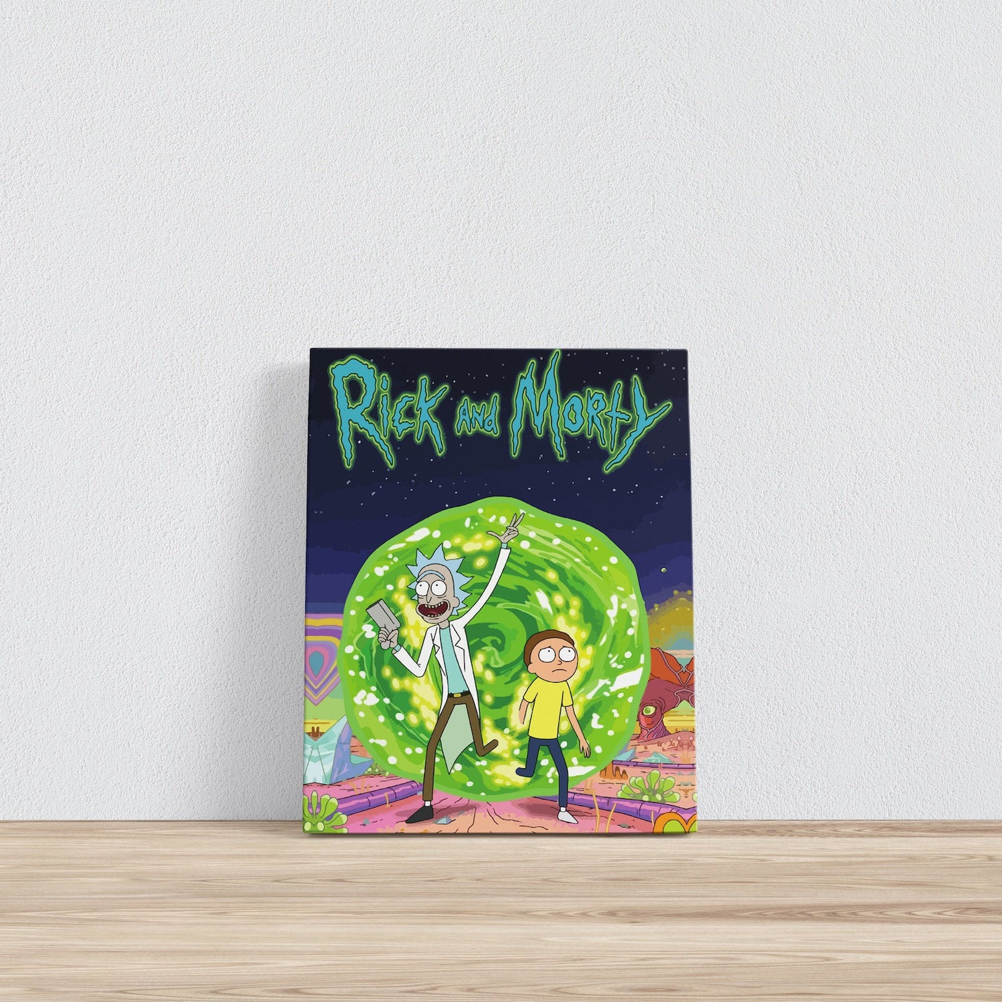 Rick and Morty Portal Kanvas Tablo