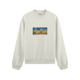 Buğday Tarlası ve Kargalar Oversize Sweatshirt