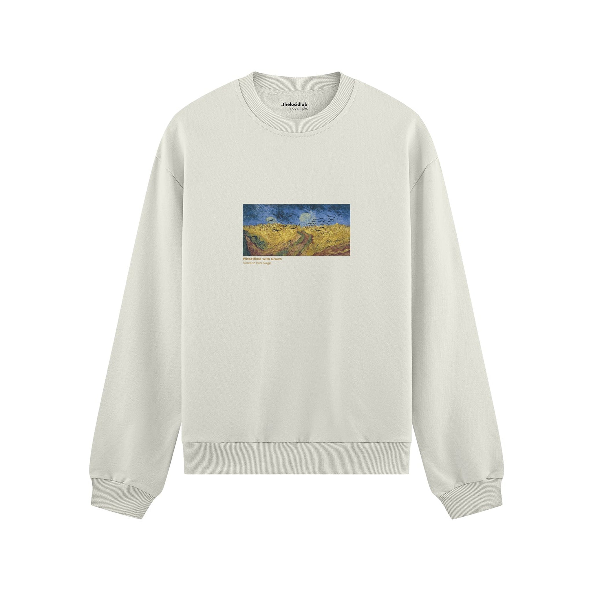 Buğday Tarlası ve Kargalar Oversize Sweatshirt