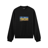 Buğday Tarlası ve Kargalar Oversize Sweatshirt