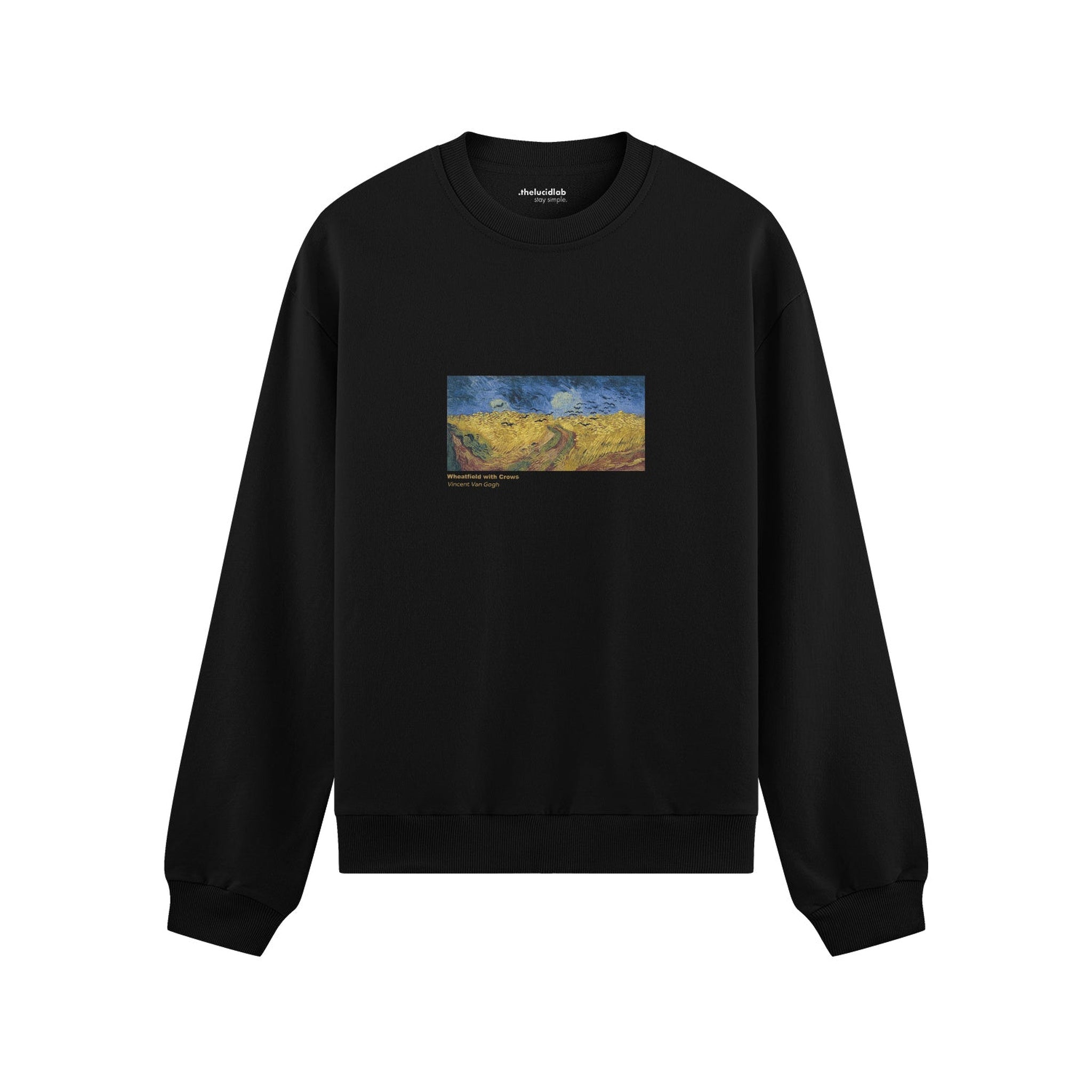Buğday Tarlası ve Kargalar Oversize Sweatshirt
