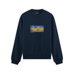Buğday Tarlası ve Kargalar Oversize Sweatshirt