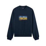 Buğday Tarlası ve Kargalar Oversize Sweatshirt