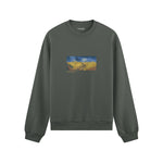 Buğday Tarlası ve Kargalar Oversize Sweatshirt