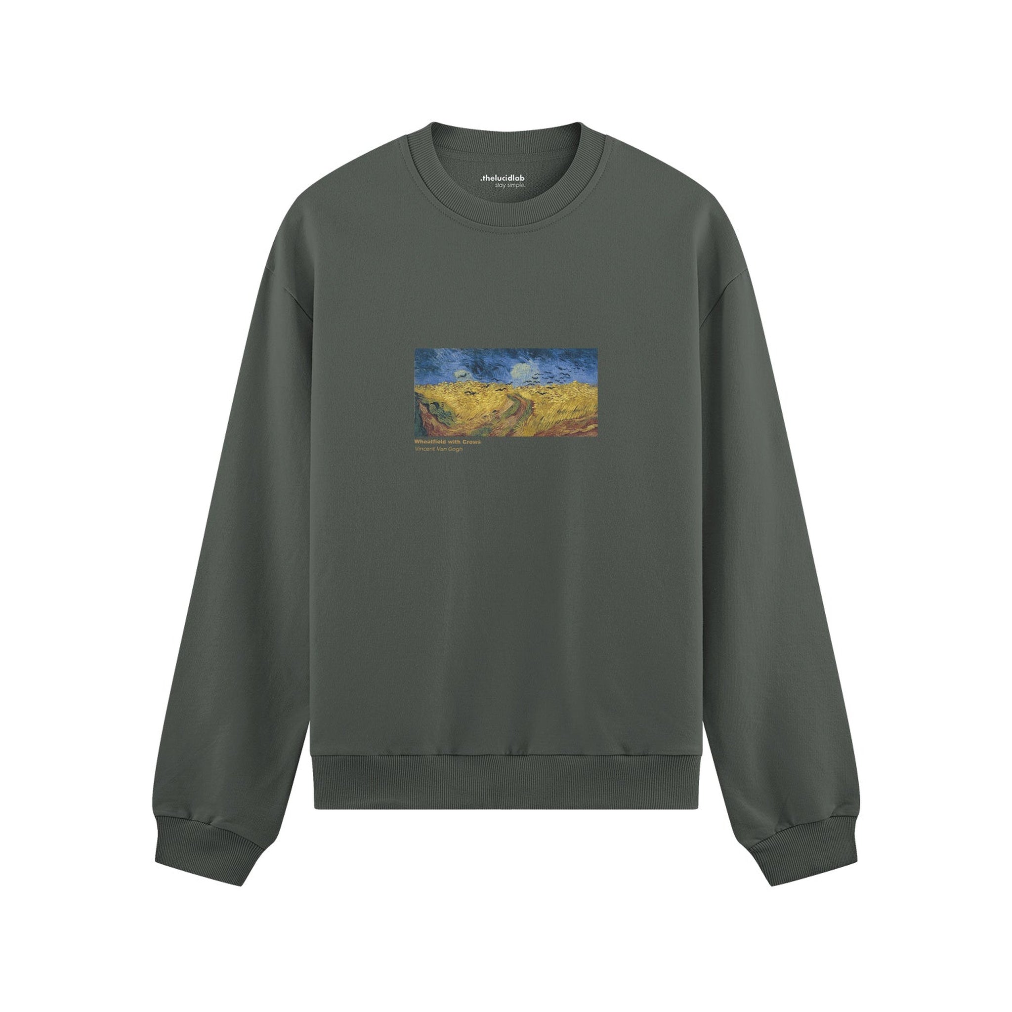 Buğday Tarlası ve Kargalar Oversize Sweatshirt