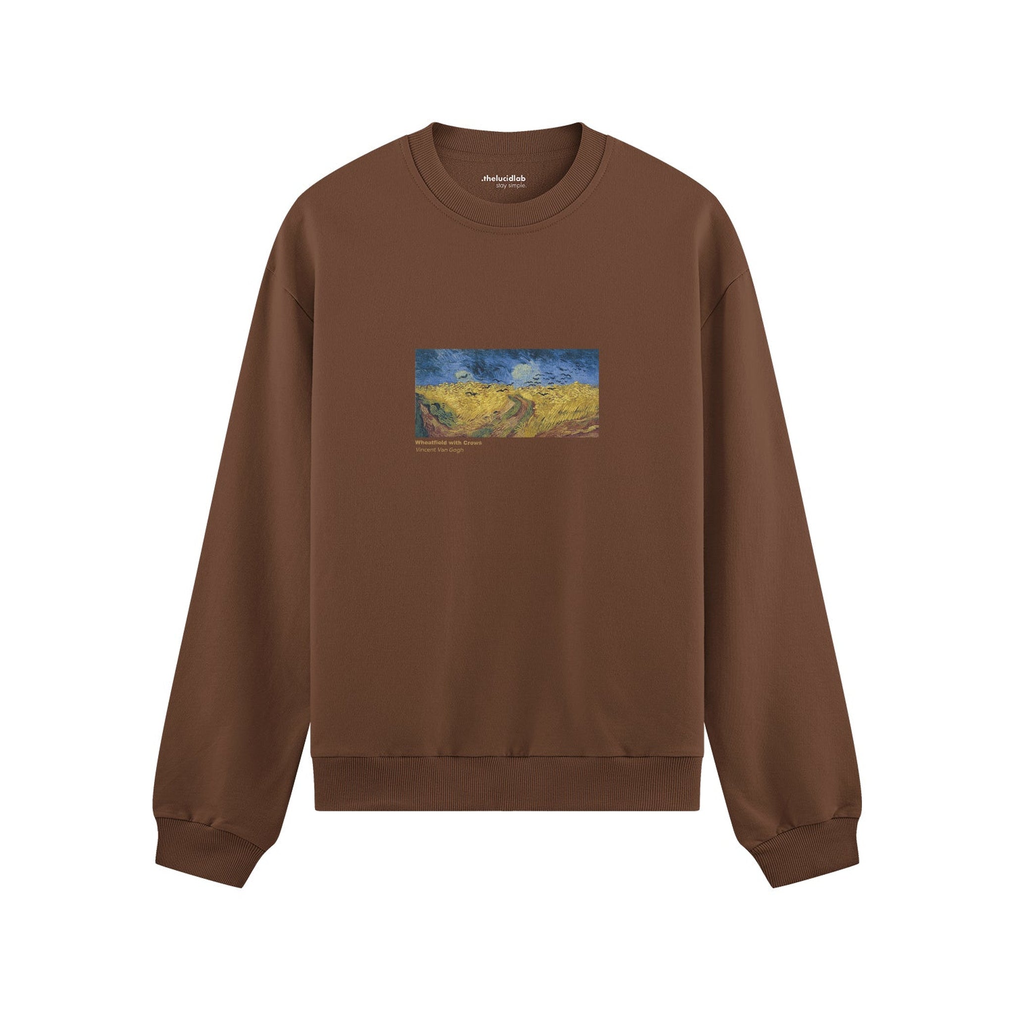 Buğday Tarlası ve Kargalar Oversize Sweatshirt