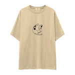 Wine Lover Cat Oversize Tişört