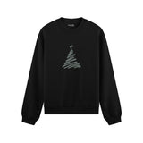 Minimal Christmas Tree Oversize Sweatshirt