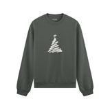 Minimal Christmas Tree Oversize Sweatshirt