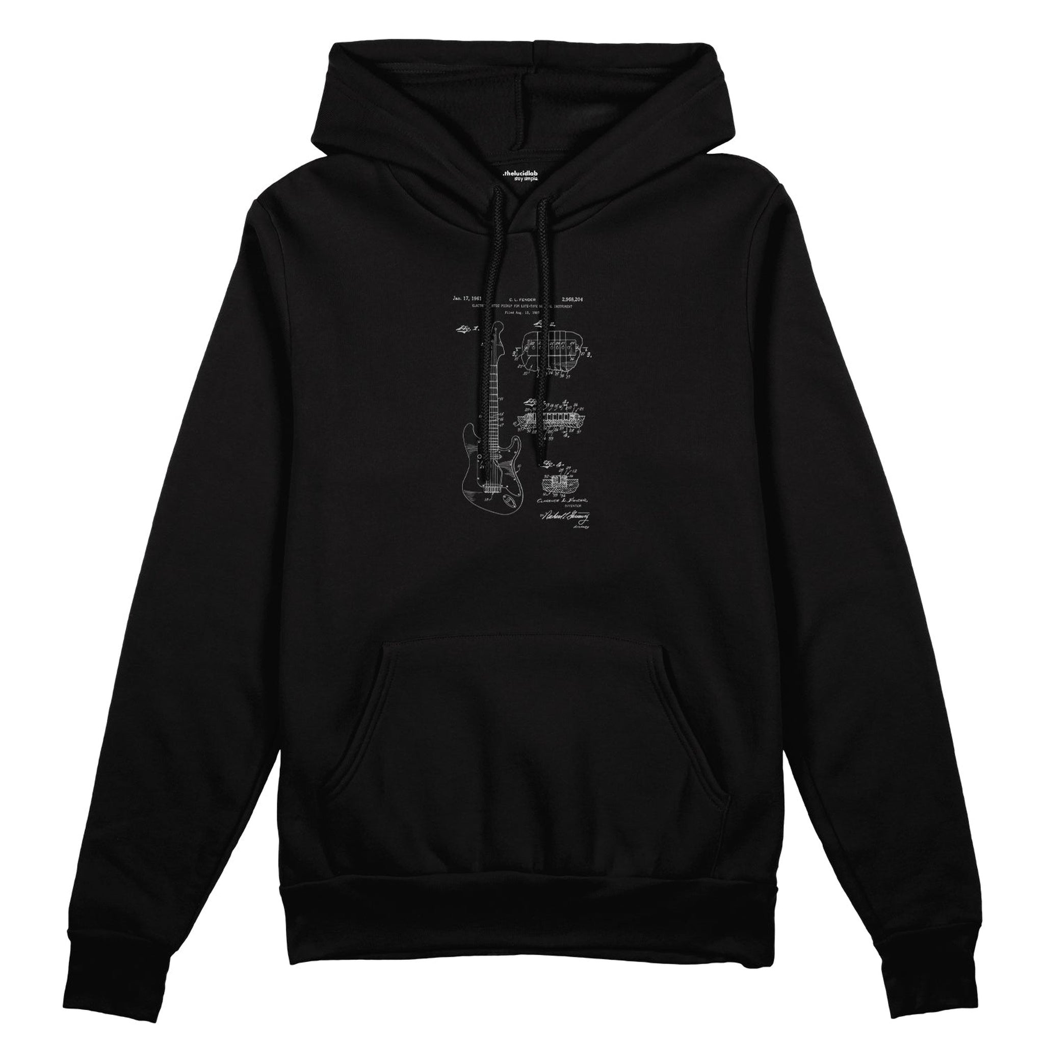 Fender Stratocaster Gitar Oversize Hoodie