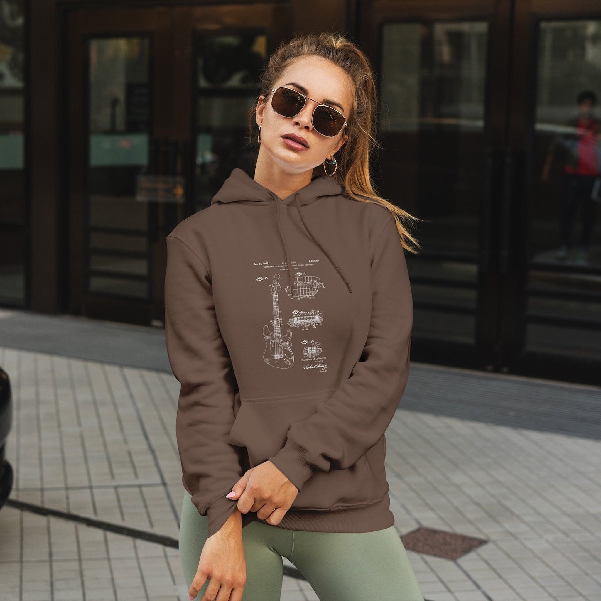 Fender Stratocaster Gitar Oversize Hoodie