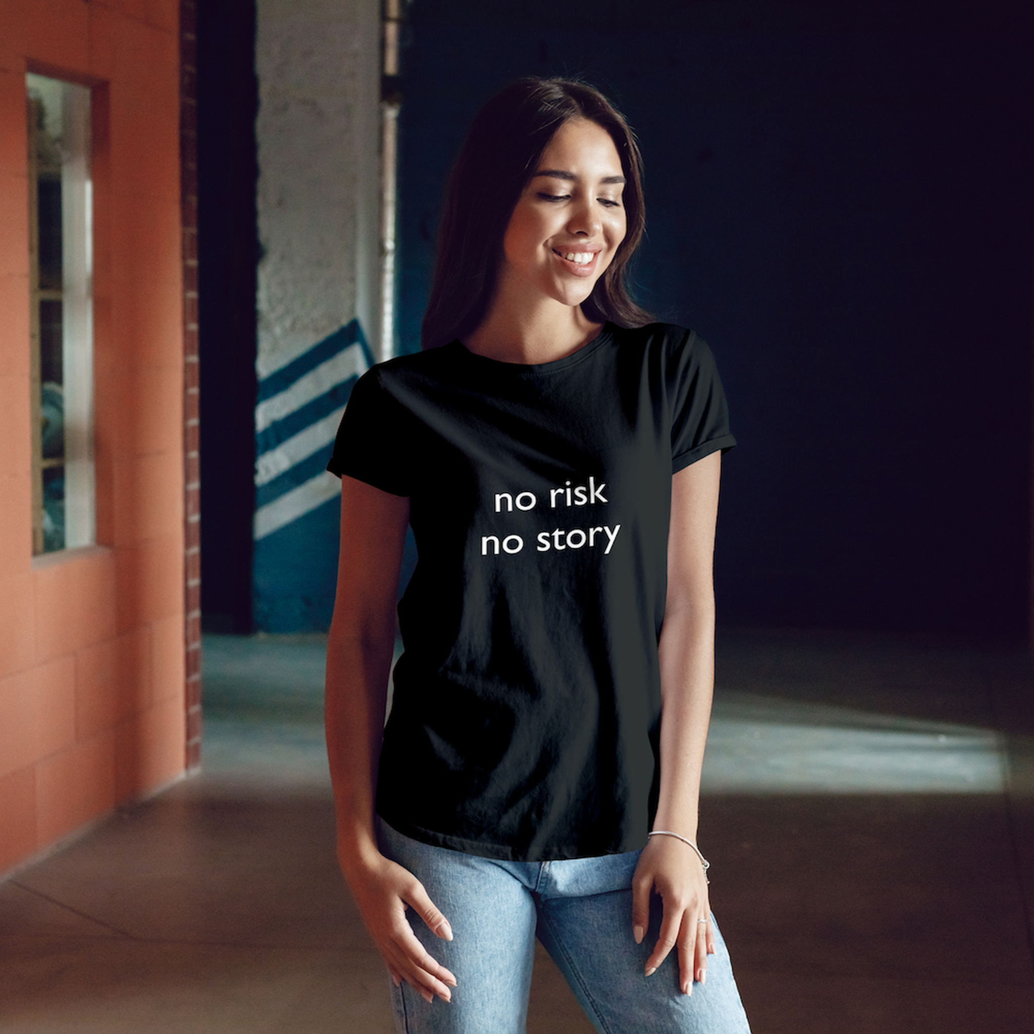 No Risk No Story Tişört