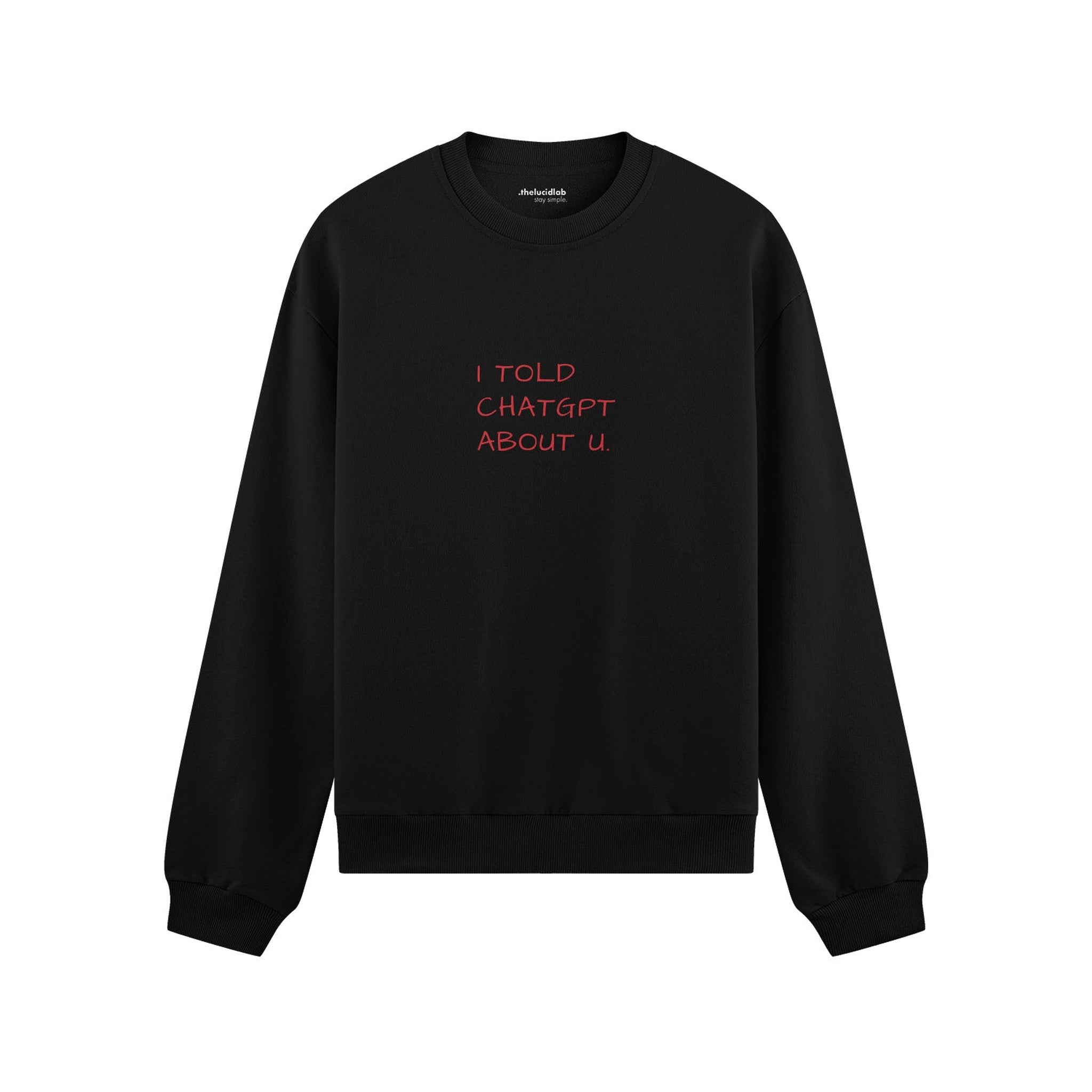 I Told ChatGPT About U Oversize Sweatshirt