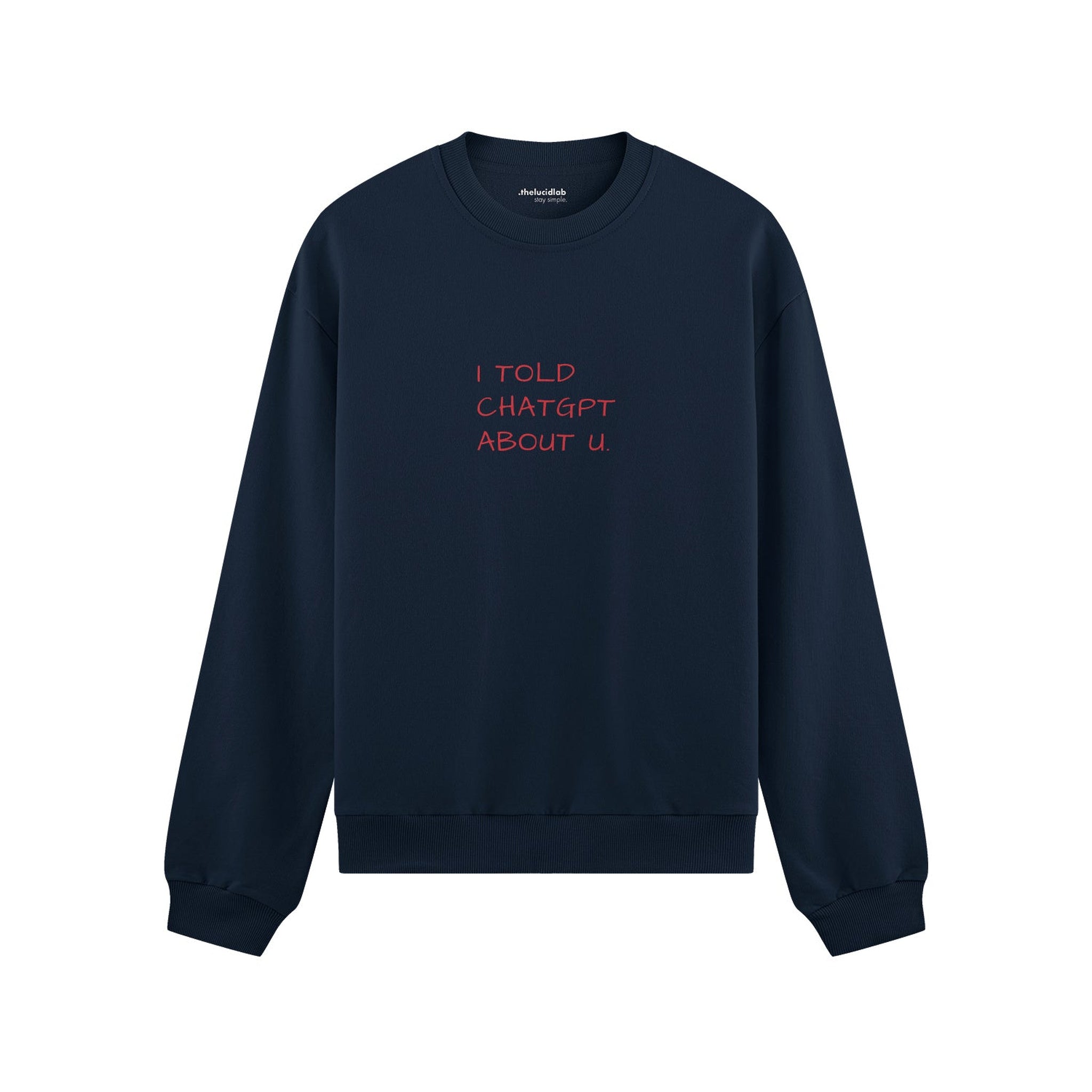 I Told ChatGPT About U Oversize Sweatshirt
