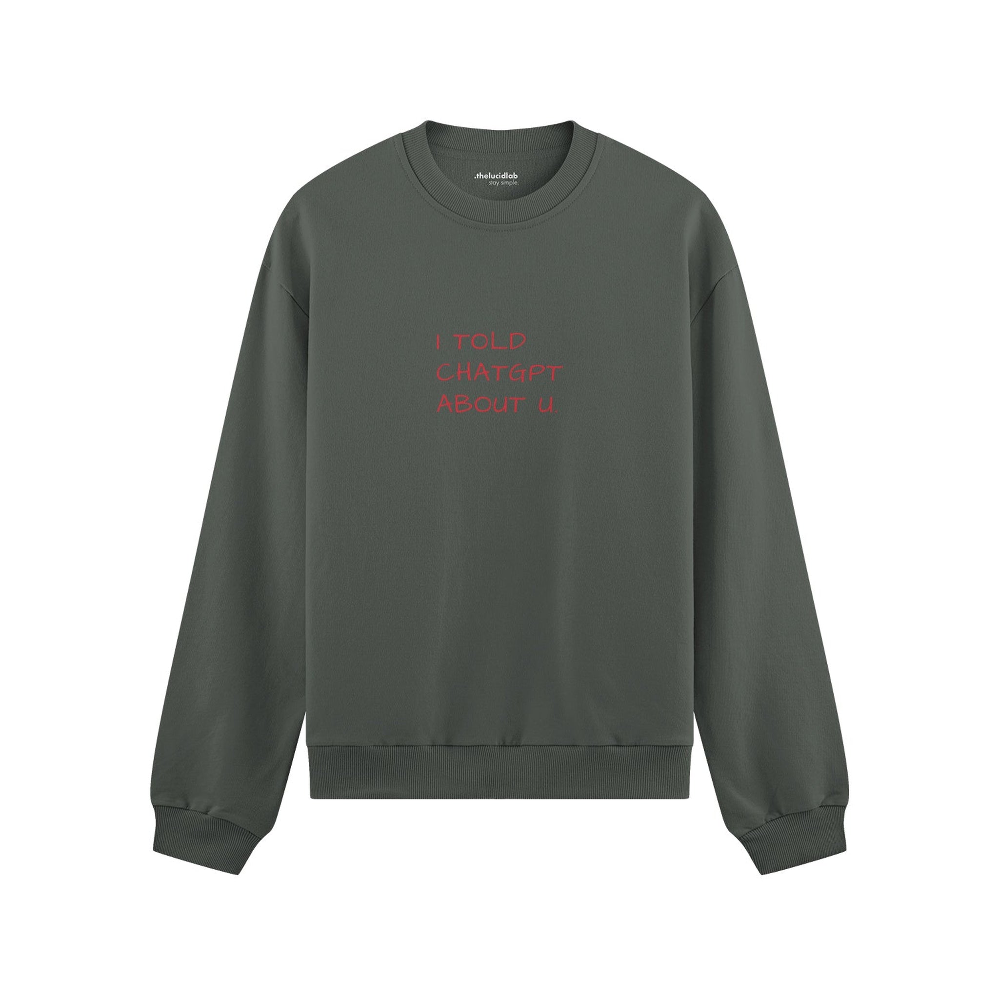 I Told ChatGPT About U Oversize Sweatshirt