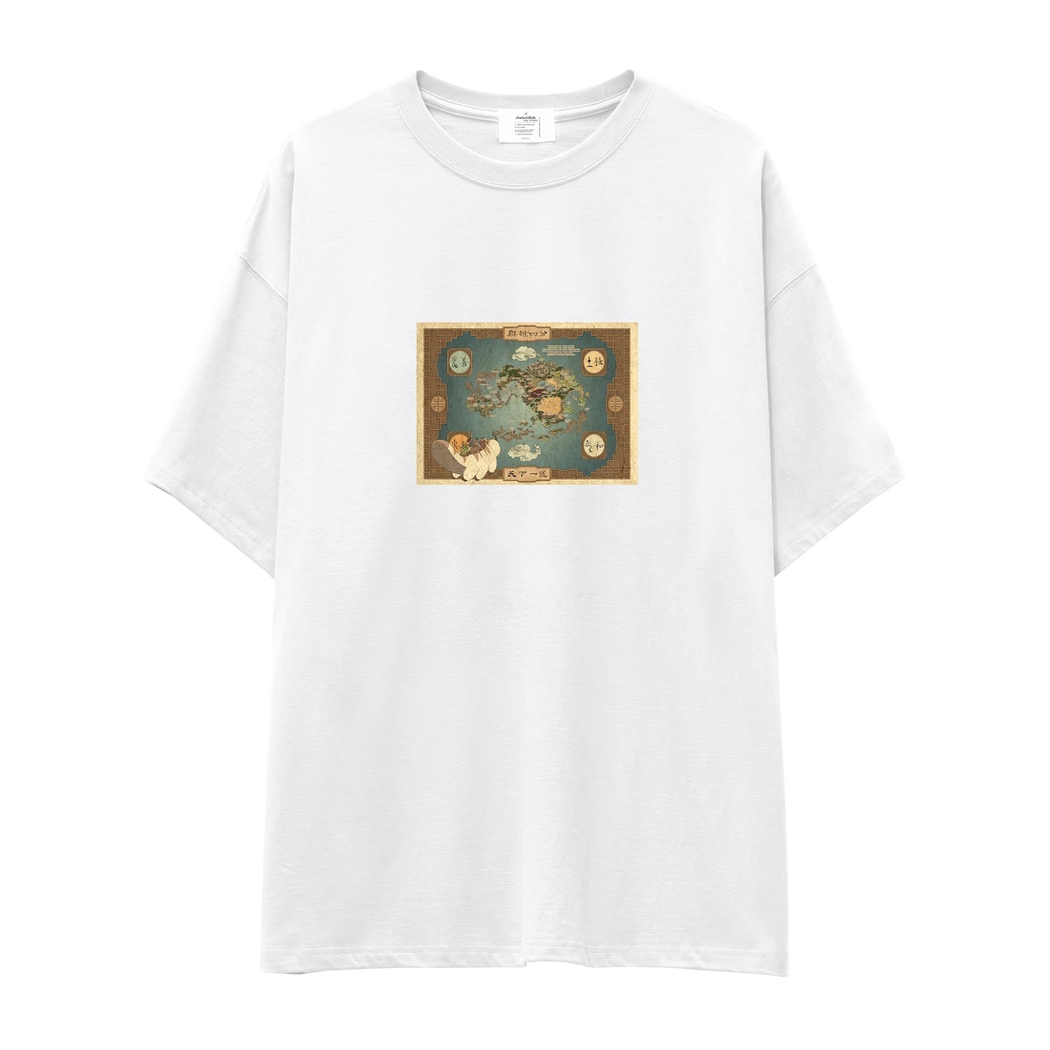 Avatar The Last Airbender Map Oversize Tişört