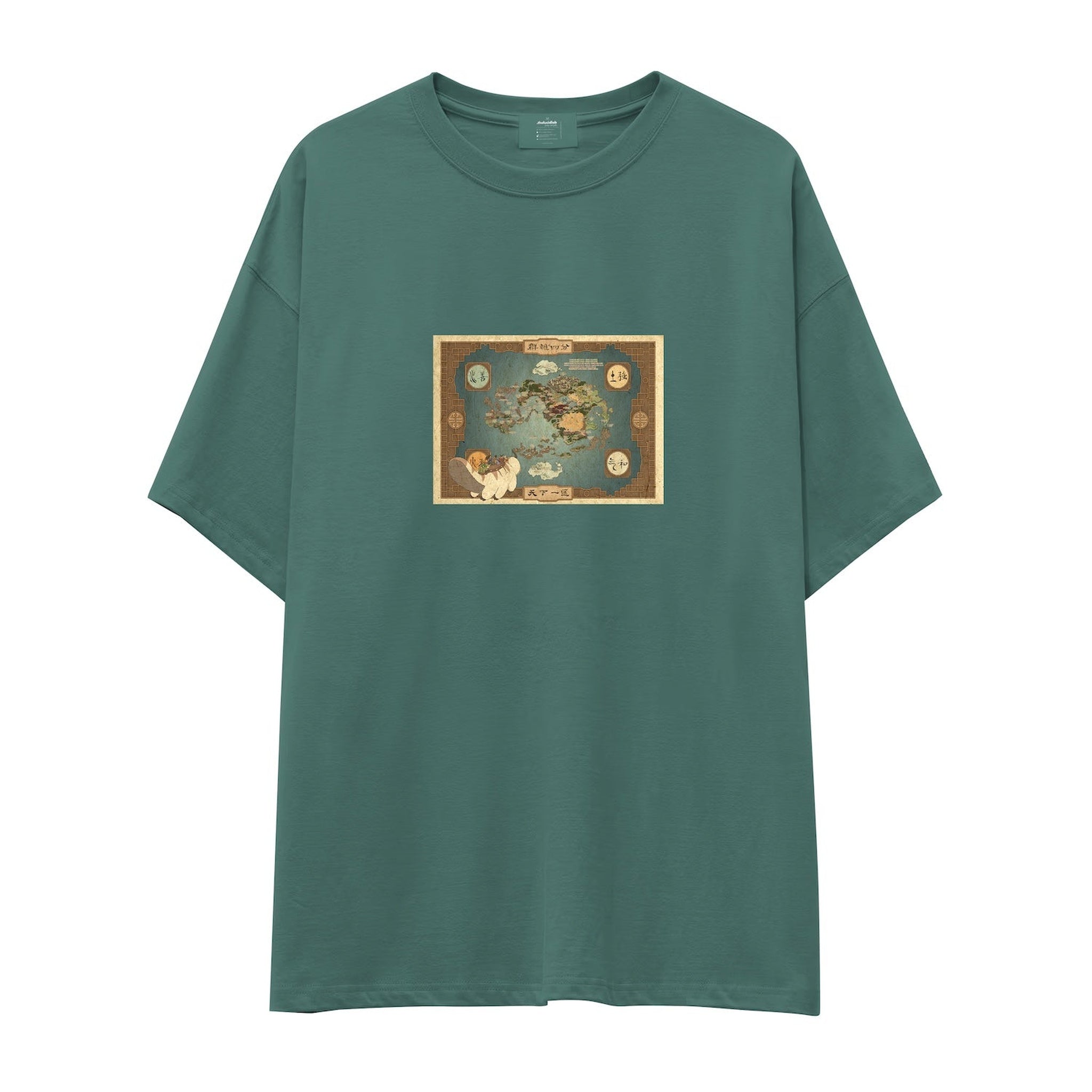 Avatar The Last Airbender Map Oversize Tişört