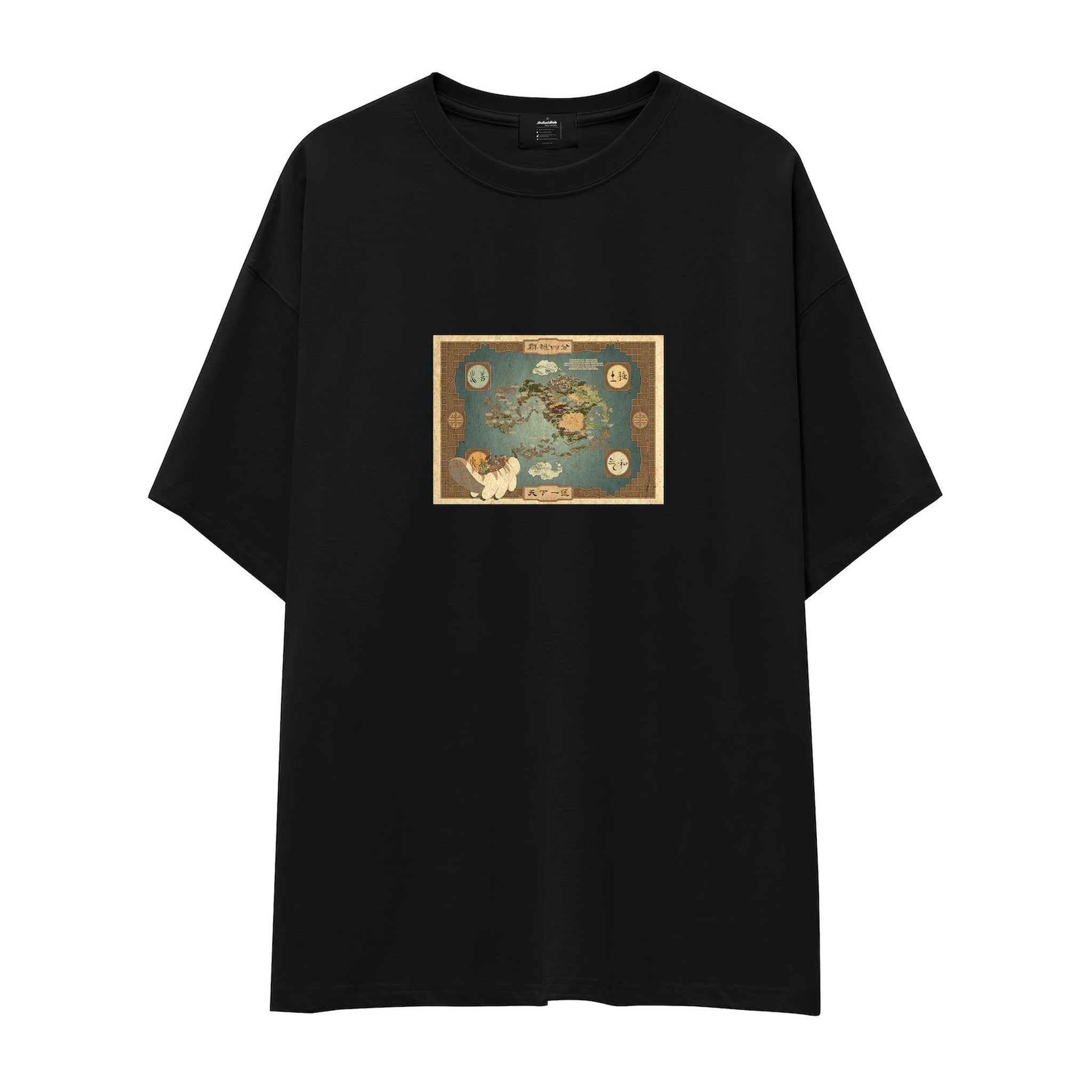 Avatar The Last Airbender Map Oversize Tişört