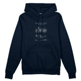 Harley Davidson Model 28B Motosiklet Oversize Hoodie