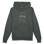 Harley Davidson Model 28B Motosiklet Oversize Hoodie