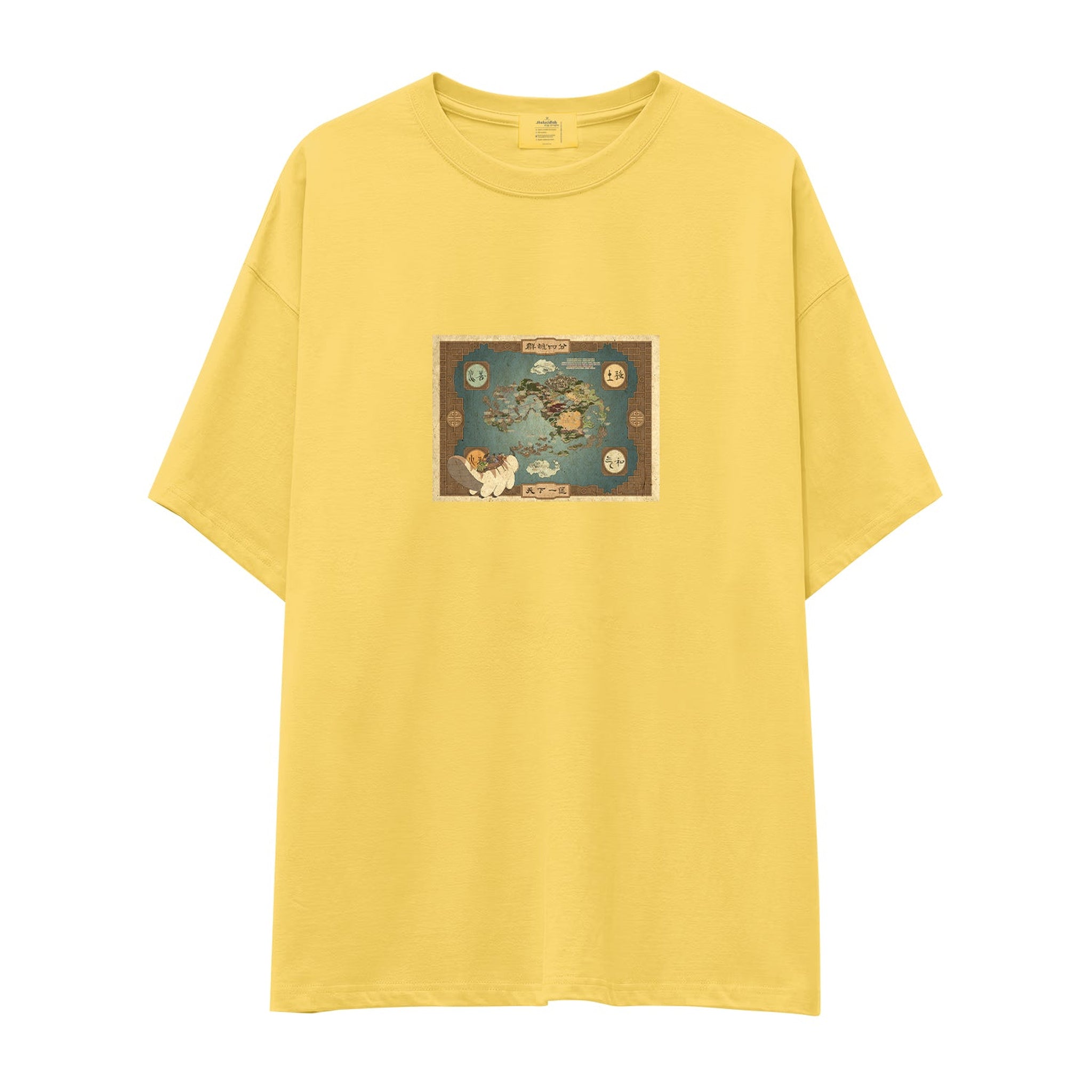 Avatar The Last Airbender Map Oversize Tişört