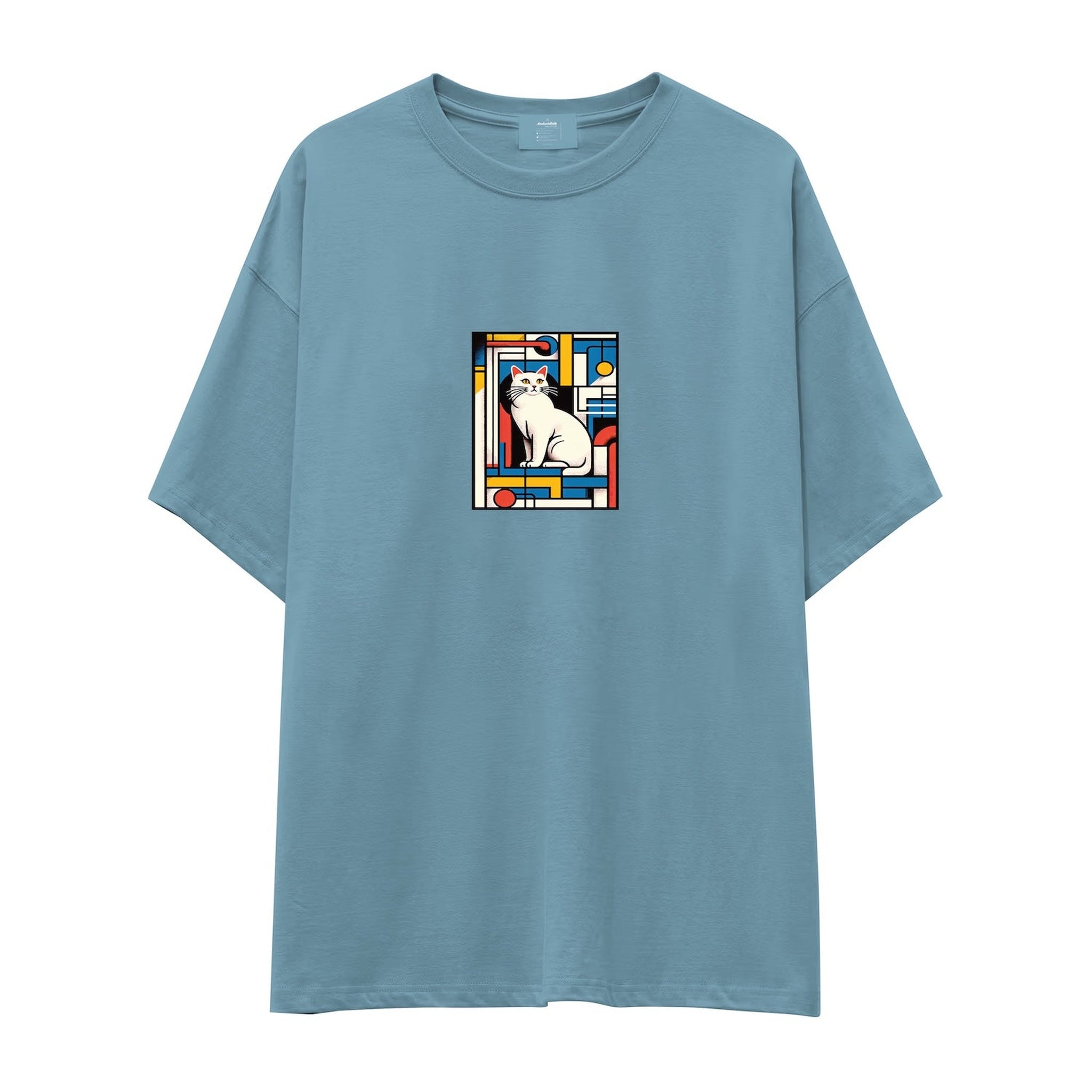 Bauhaus Cat Oversize Tişört