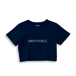 IMPOSSIBLE Crop Tişört