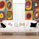 Color Study, Squares with Concentric Circles Fon Perde