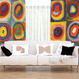 Color Study, Squares with Concentric Circles Fon Perde
