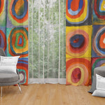 Color Study, Squares with Concentric Circles Fon Perde