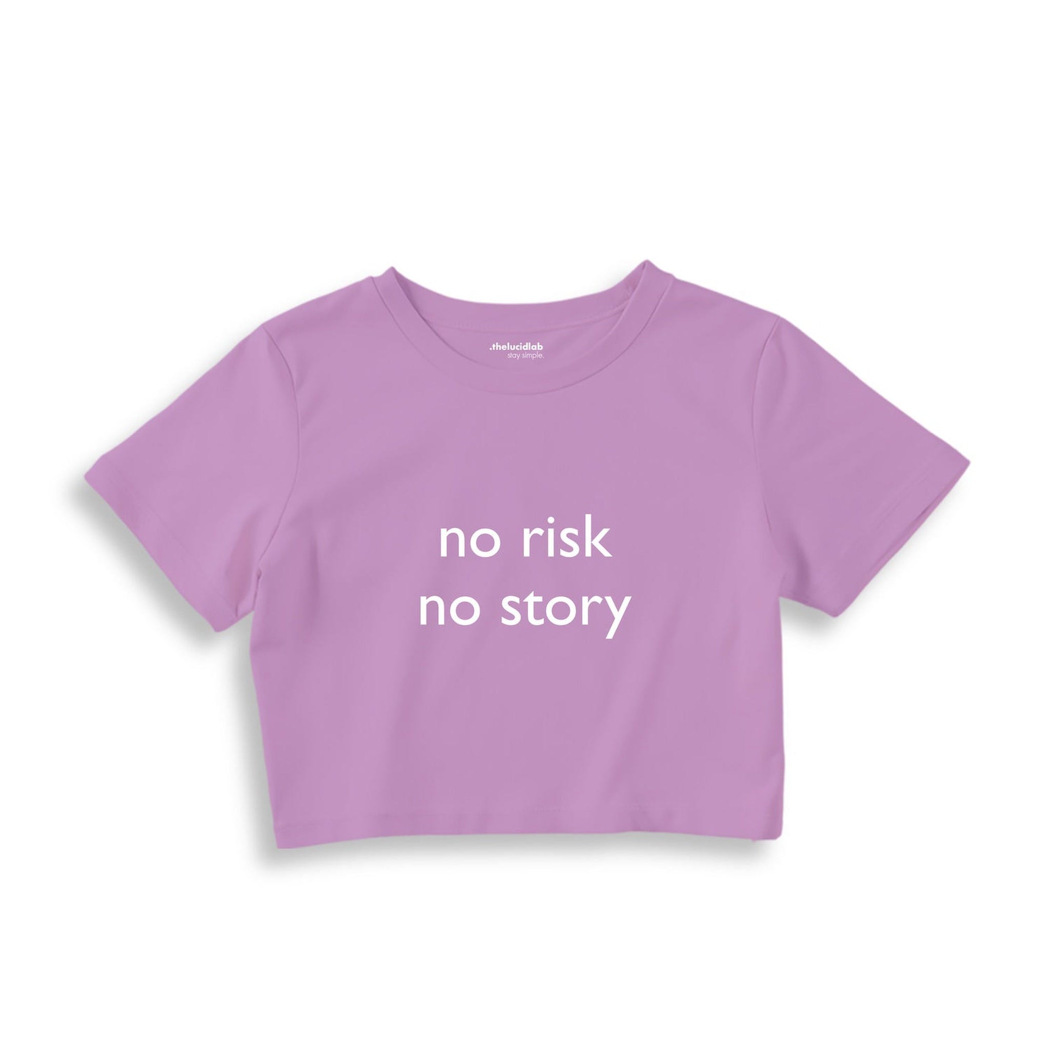 No Risk No Story Crop Tişört