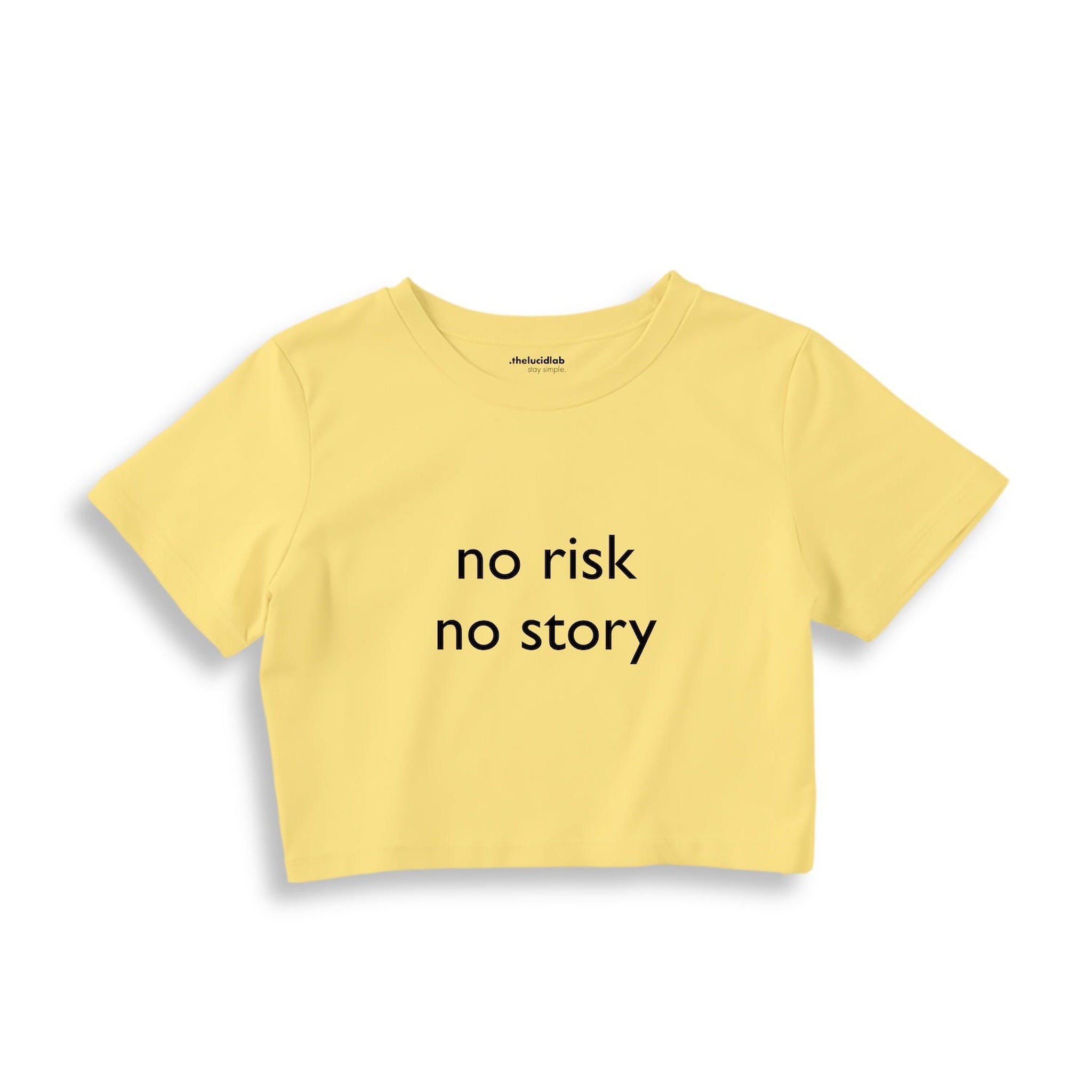 No Risk No Story Crop Tişört