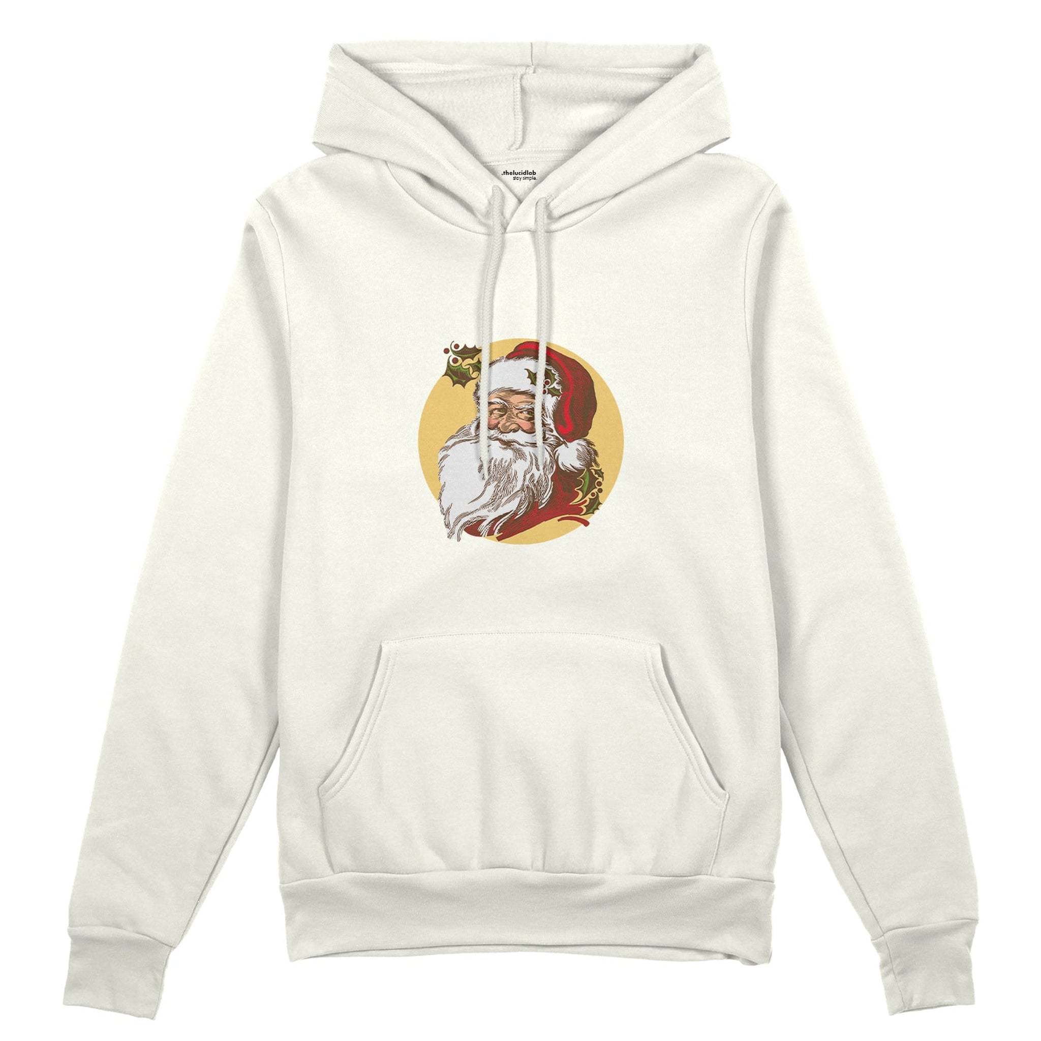 Vintage Santa Portrait Oversize Hoodie