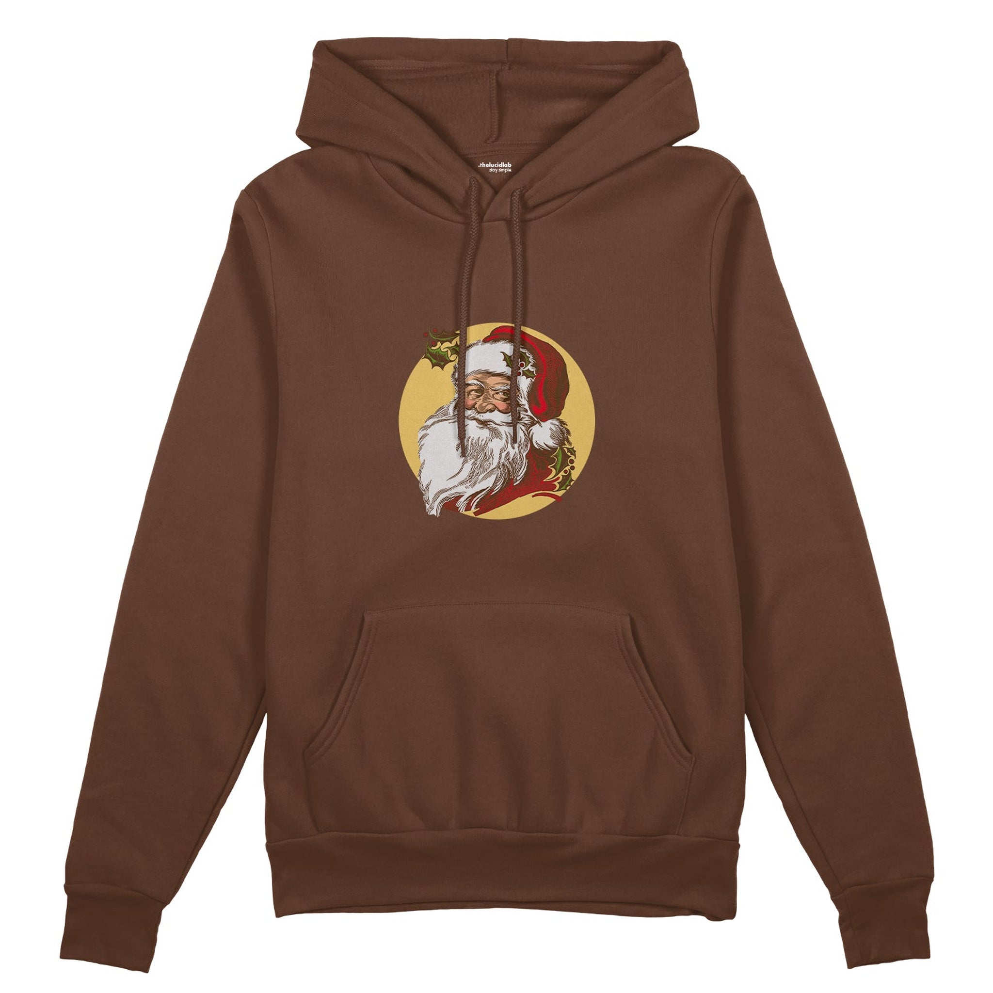 Vintage Santa Portrait Oversize Hoodie