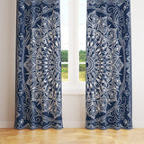 Blue Bohemian Mandala Fon Perde