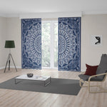 Blue Bohemian Mandala Fon Perde