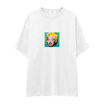 Andy Warhol / Marilyn Monroe Blue Oversize Tişört