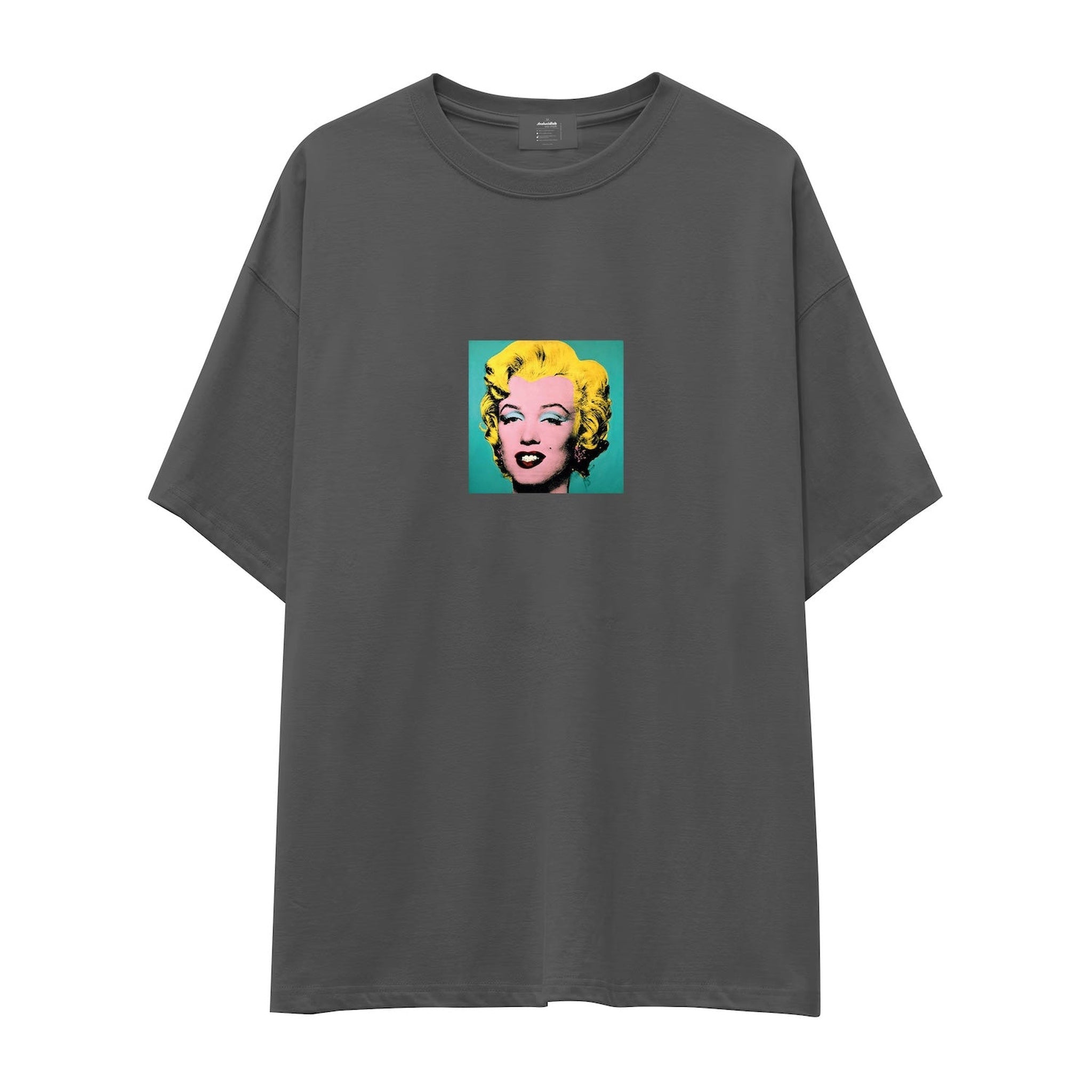 Andy Warhol / Marilyn Monroe Blue Oversize Tişört